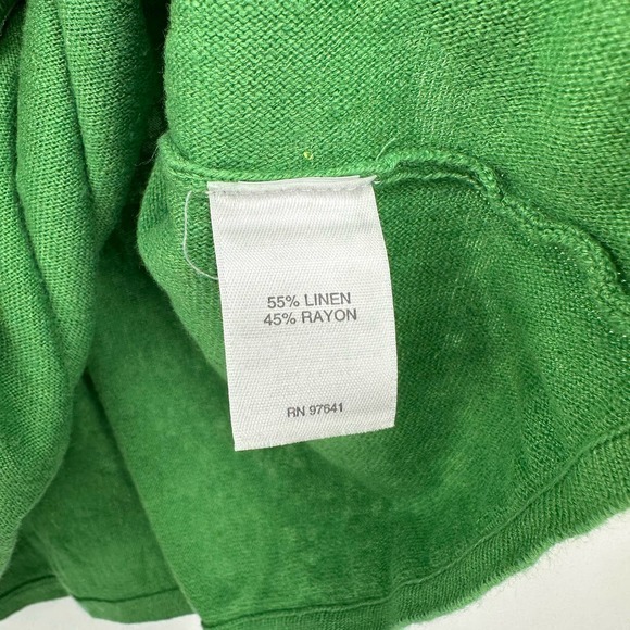 J Jill size small linen blend green top‎ - Picture 6 of 6